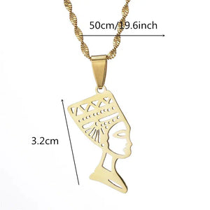 Queen Nefertiti Pendant Necklace