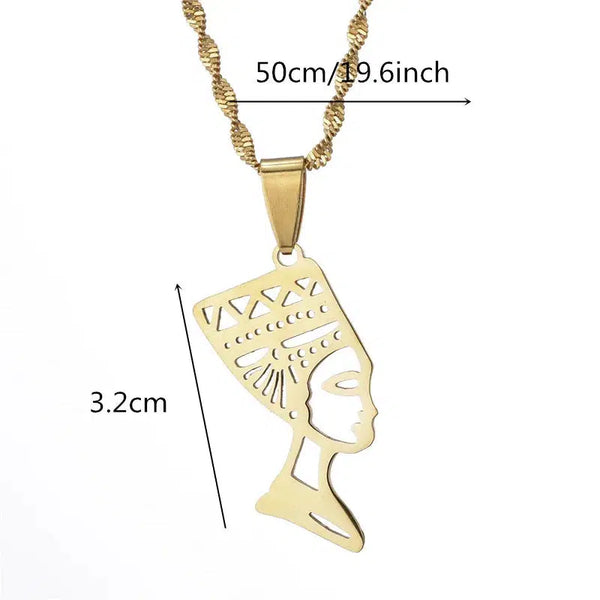 Queen Nefertiti Pendant Necklace