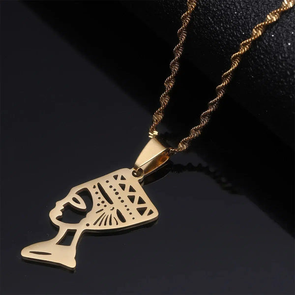 Queen Nefertiti Pendant Necklace