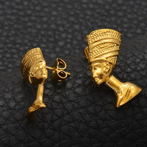 Queen Nefertiti Stud Earrings