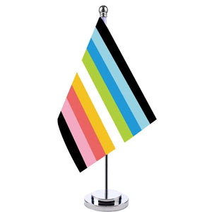 Queer Pride Desk Flag - Small LGBTQIA2S+ Table Flag