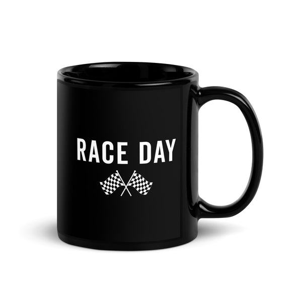 Race Day Checkered Flag Mug