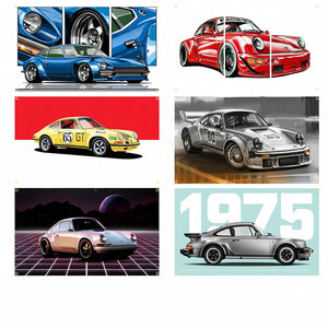 Racing Car Flags - 90x150cm(3x5ft) - 60x90cm(2x3ft)