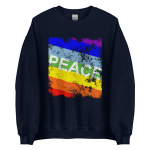 Rainbow Peace Flag Sweatshirt