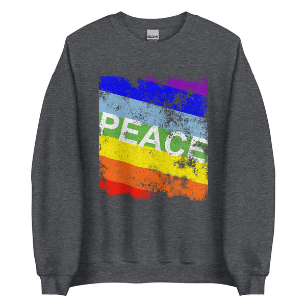 Rainbow Peace Flag Sweatshirt