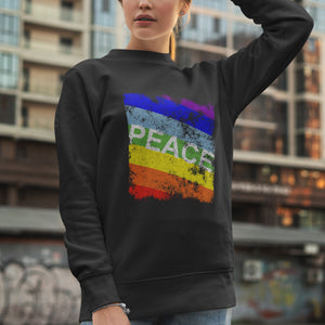 Rainbow Peace Flag Sweatshirt