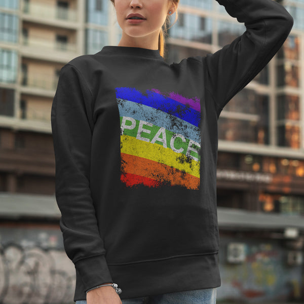 Rainbow Peace Flag Sweatshirt
