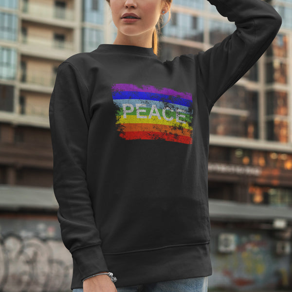Rainbow Peace Flag Sweatshirt