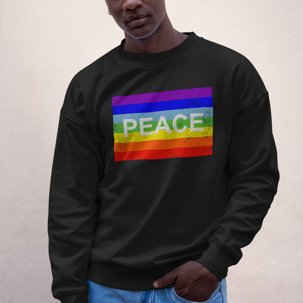 Rainbow Peace Flag Sweatshirt