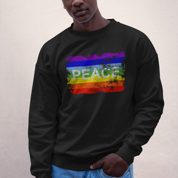 Rainbow Peace Flag Sweatshirt