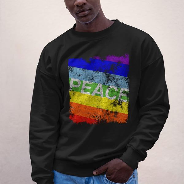 Rainbow Peace Flag Sweatshirt