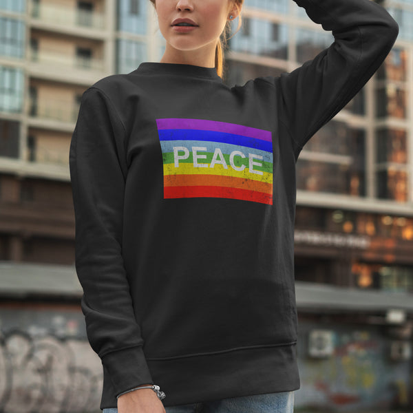 Rainbow Peace Flag Sweatshirt