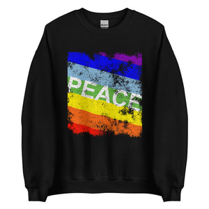 Rainbow Peace Flag Sweatshirt