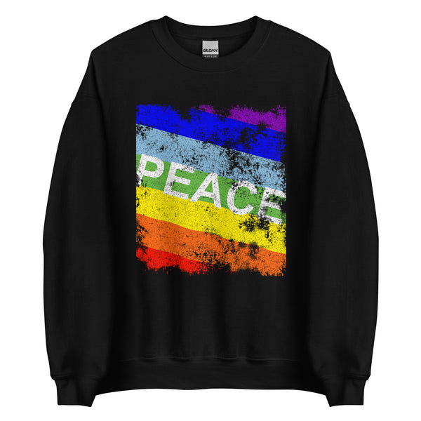 Rainbow Peace Flag Sweatshirt