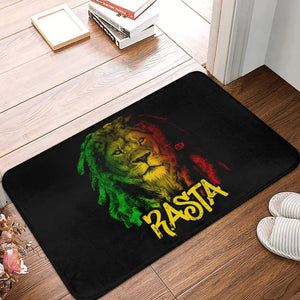 Rasta Flag Doormats - Jamaica Welcome Mats for Bath and Front Door