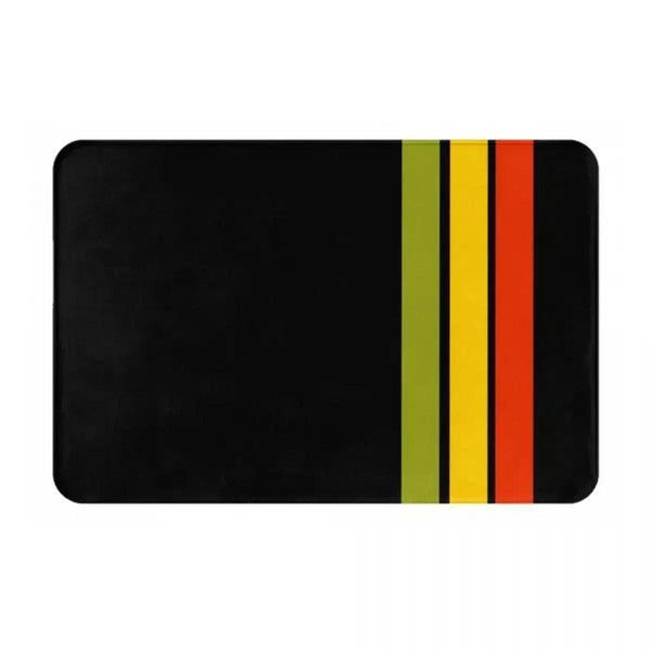 Rasta Flag Doormats - Jamaica Welcome Mats for Bath and Front Door