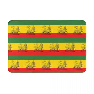 Rasta Flag Doormats - Jamaica Welcome Mats for Bath and Front Door