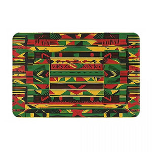 Rasta Flag Doormats - Jamaica Welcome Mats for Bath and Front Door