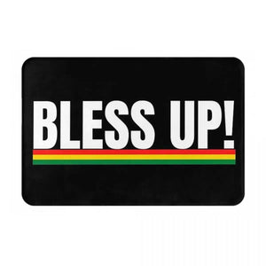 Rasta Flag Doormats - Jamaica Welcome Mats for Bath and Front Door