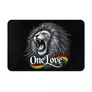 Rasta Flag Doormats - Jamaica Welcome Mats for Bath and Front Door