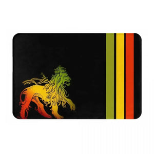 Rasta Flag Doormats - Jamaica Welcome Mats for Bath and Front Door