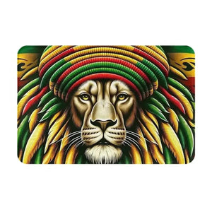 Rasta Flag Doormats - Jamaica Welcome Mats for Bath and Front Door