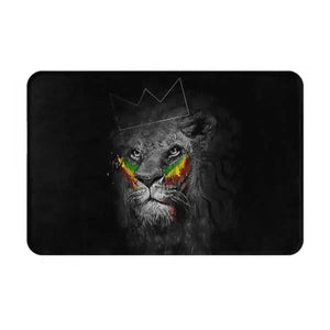 Rasta Flag Doormats - Jamaica Welcome Mats for Bath and Front Door