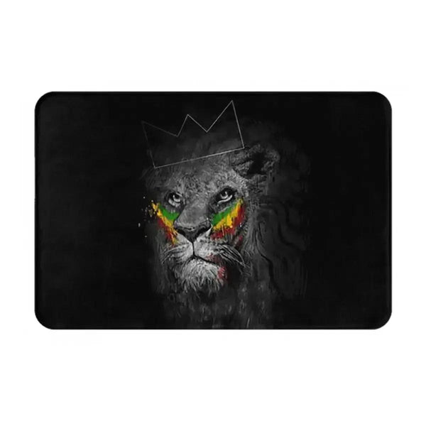 Rasta Flag Doormats - Jamaica Welcome Mats for Bath and Front Door