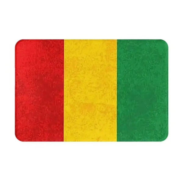 Rasta Flag Doormats - Jamaica Welcome Mats for Bath and Front Door