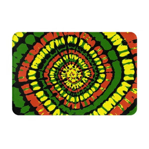 Rasta Flag Doormats - Jamaica Welcome Mats for Bath and Front Door
