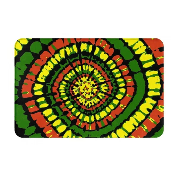 Rasta Flag Doormats - Jamaica Welcome Mats for Bath and Front Door