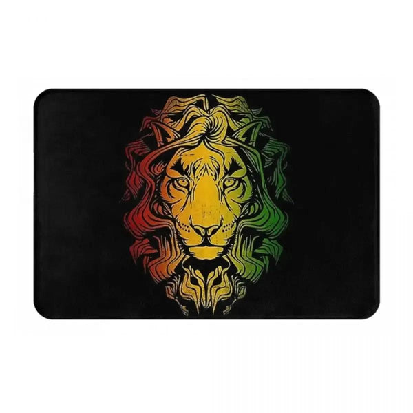 Rasta Flag Doormats - Jamaica Welcome Mats for Bath and Front Door