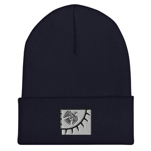 Raven Banner Flag Beanie - Embroidered Winter Hat