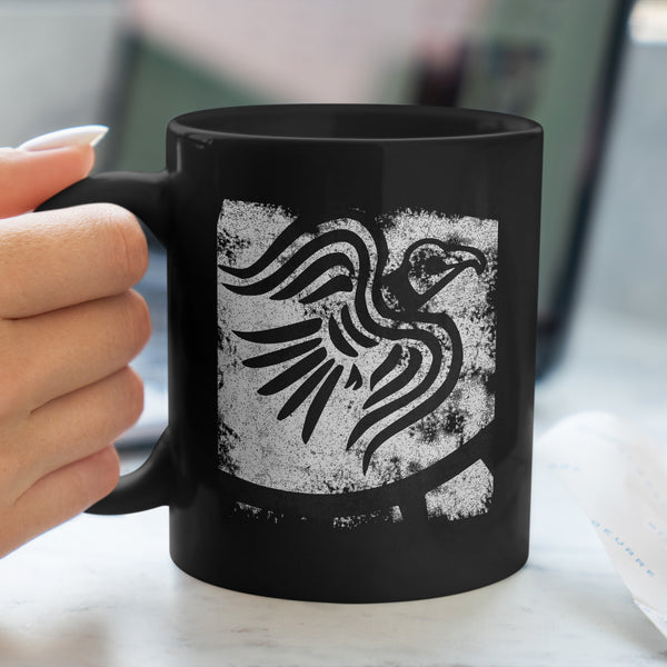 Raven Banner Flag Mug