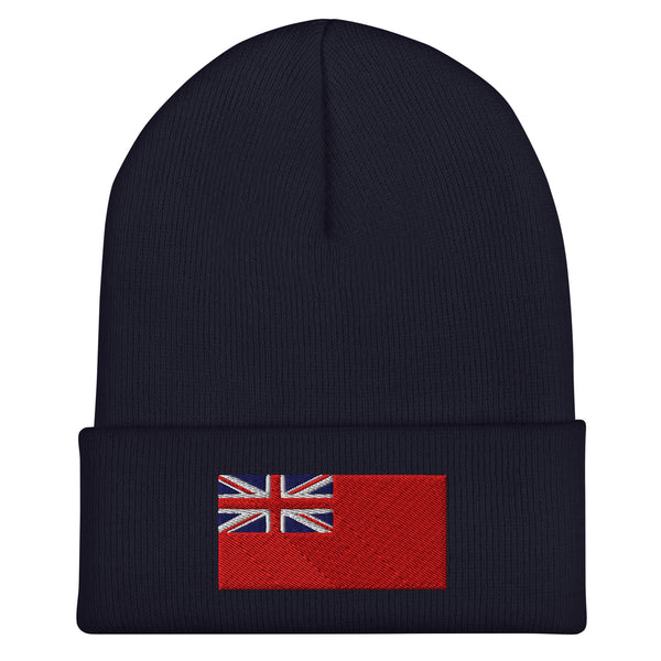 Red Ensign Flag Beanie - Embroidered Winter Hat
