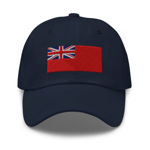 Red Ensign Flag Cap - Adjustable Embroidered Dad Hat