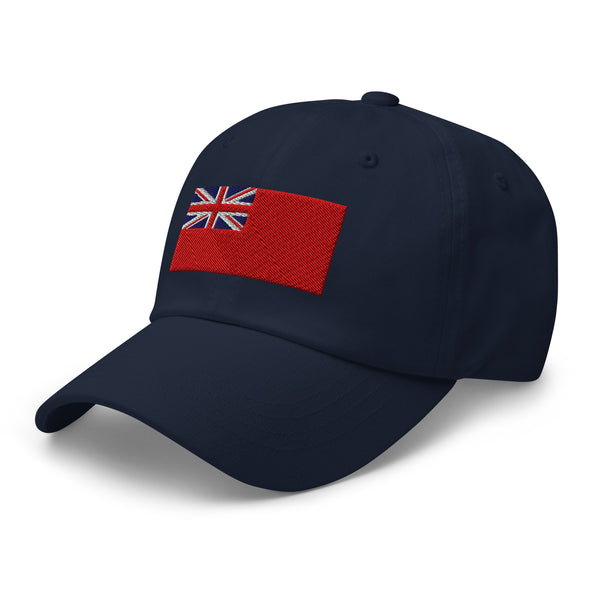 Red Ensign Flag Cap - Adjustable Embroidered Dad Hat