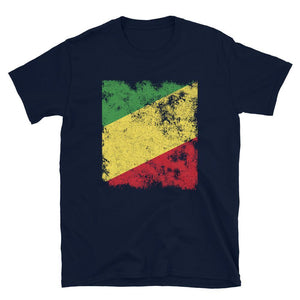 Republic Of The Congo Flag - Distressed Flag T-Shirt