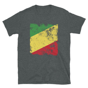 Republic Of The Congo Flag - Distressed Flag T-Shirt