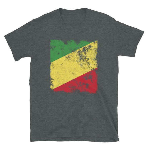 Republic Of The Congo Flag - Distressed Flag T-Shirt