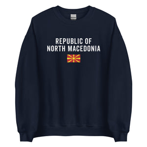 Republic of North Macedonia Flag Sweatshirt
