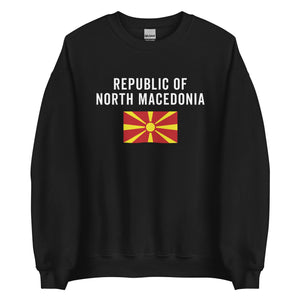 Republic of North Macedonia Flag Sweatshirt