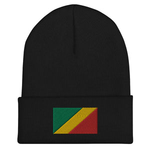 Republic of The Congo Flag Beanie - Embroidered Winter Hat