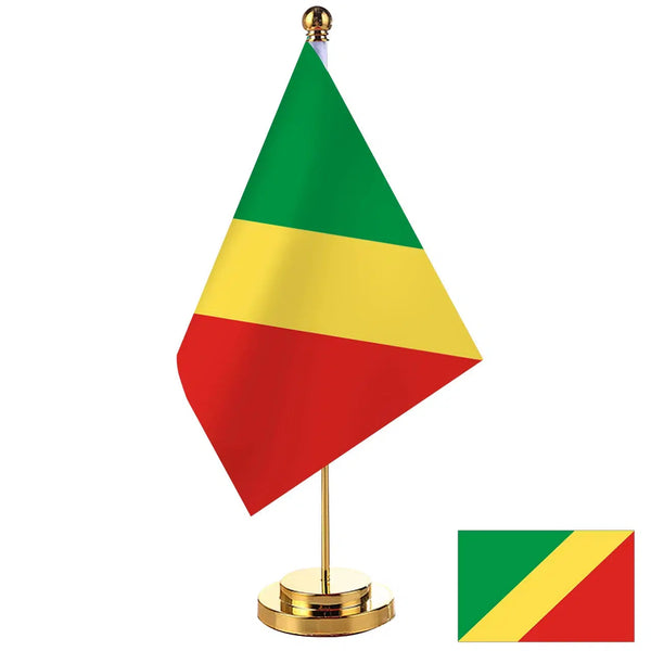 Republic of the Congo Desk Flag - Small Office Table Flag