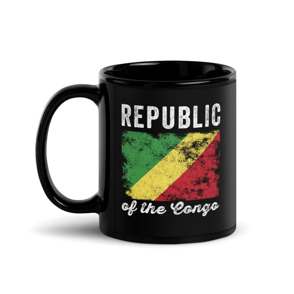 Republic of the Congo Flag Distressed Mug