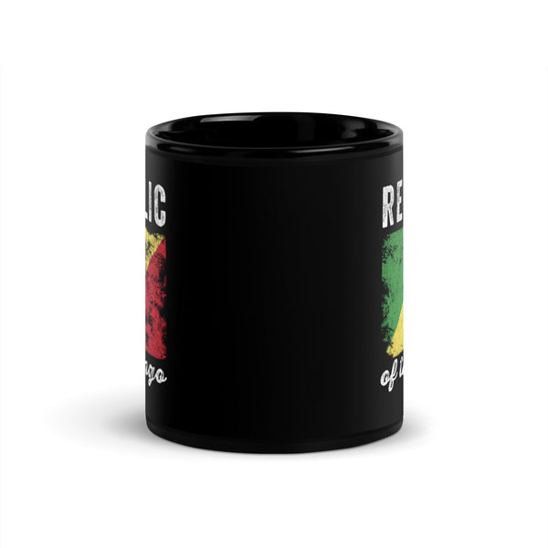 Republic of the Congo Flag Distressed Mug