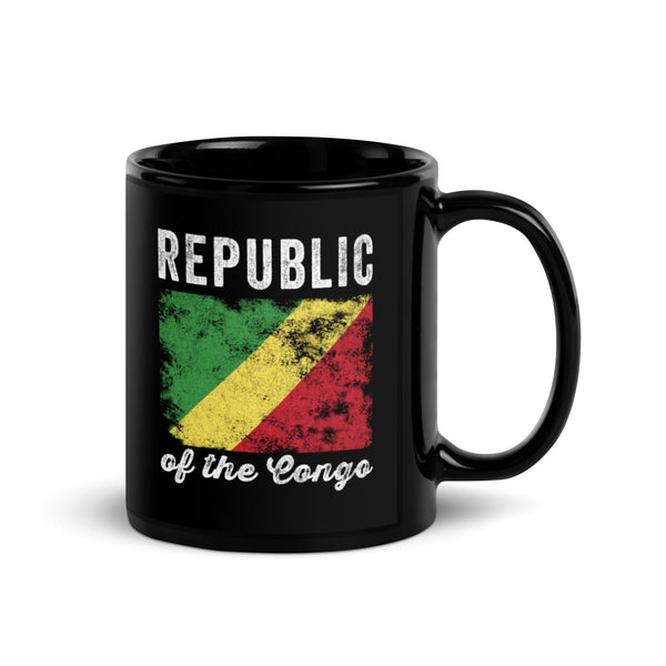 Republic of the Congo Flag Distressed Mug