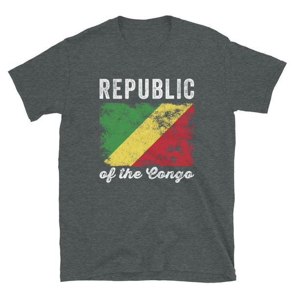 Republic of the Congo Flag Distressed T-Shirt