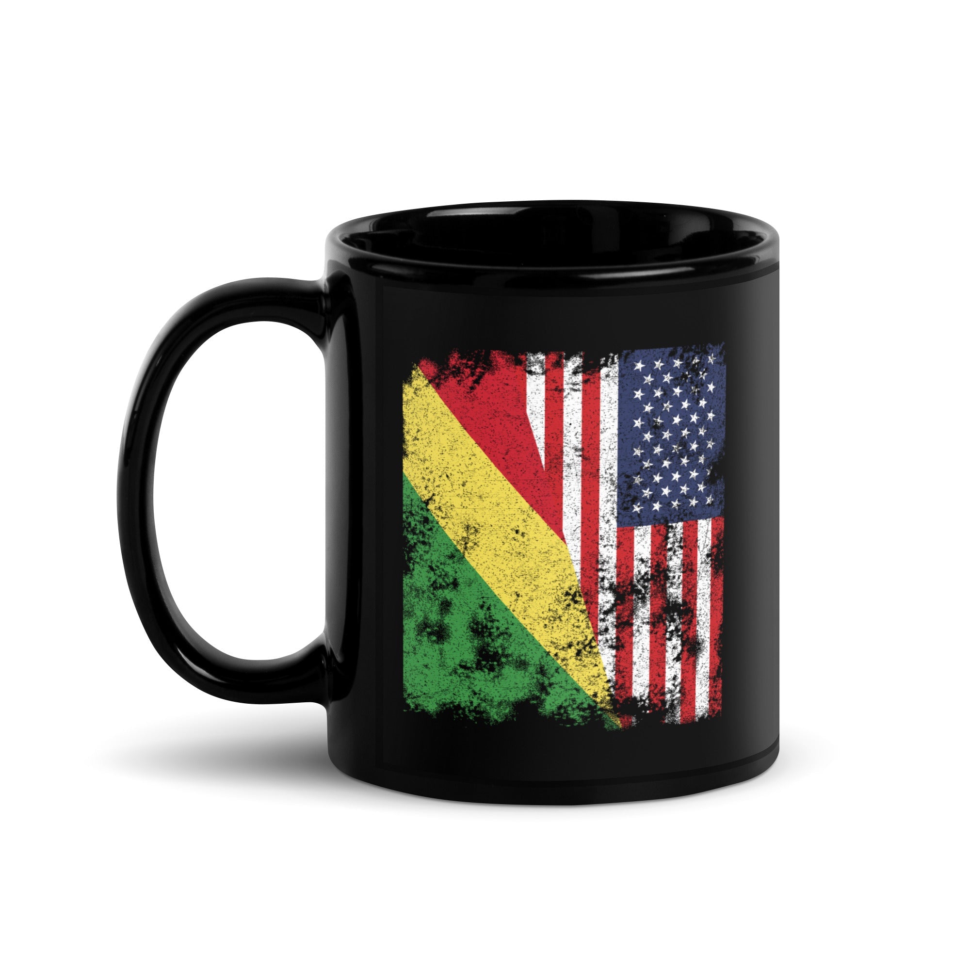 Republic of the Congo USA Flag Mug