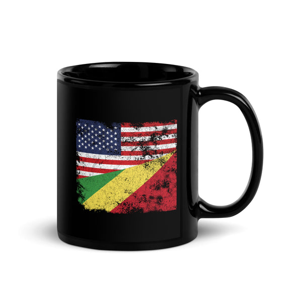 Republic of the Congo USA Flag Mug